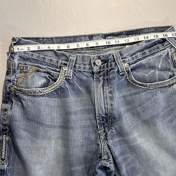Ariat M5 Gambler Slim Straight Jeans Mens 34x30 Medium Wash 100% Cotton - Picture 11 of 15